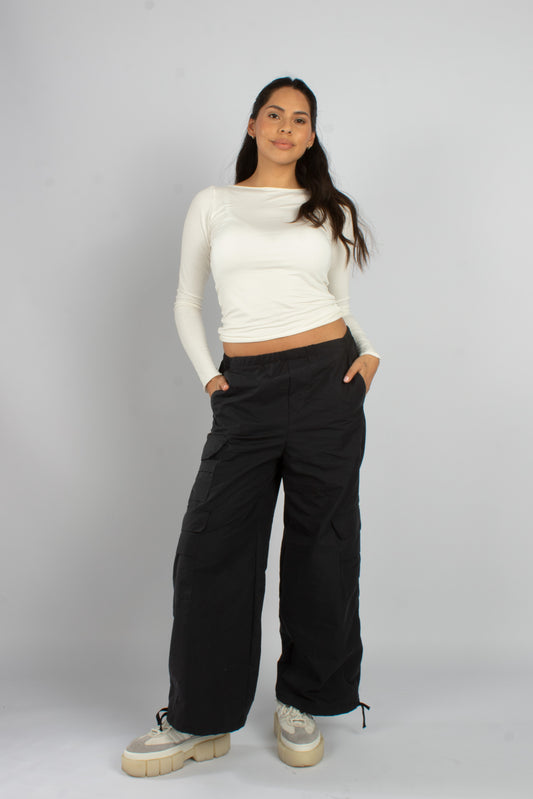 RELAXED UTILITY PANTS - Azul oscuro