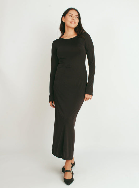 CLARA MAXI DRESS - Negro